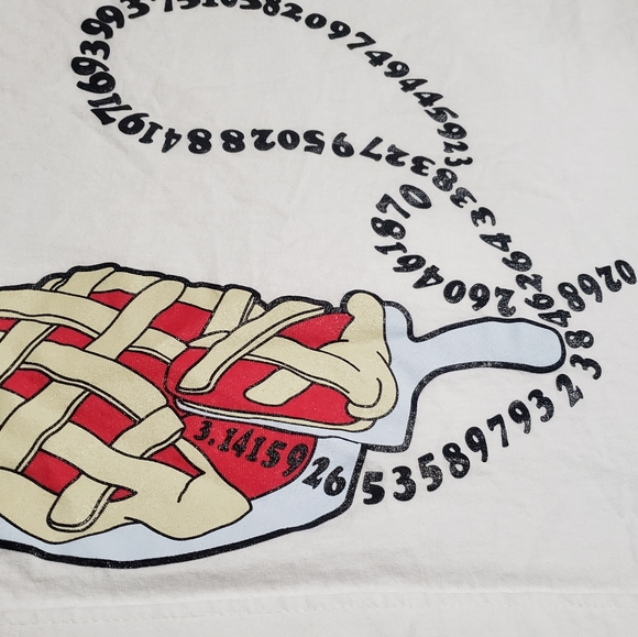 Unisex Pi Funny White T-Shirt - Picture 2 of 3